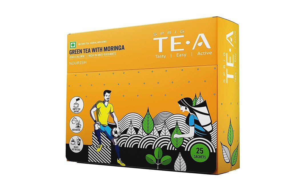Sprig Green Tea With Moringa    Box  25 pcs